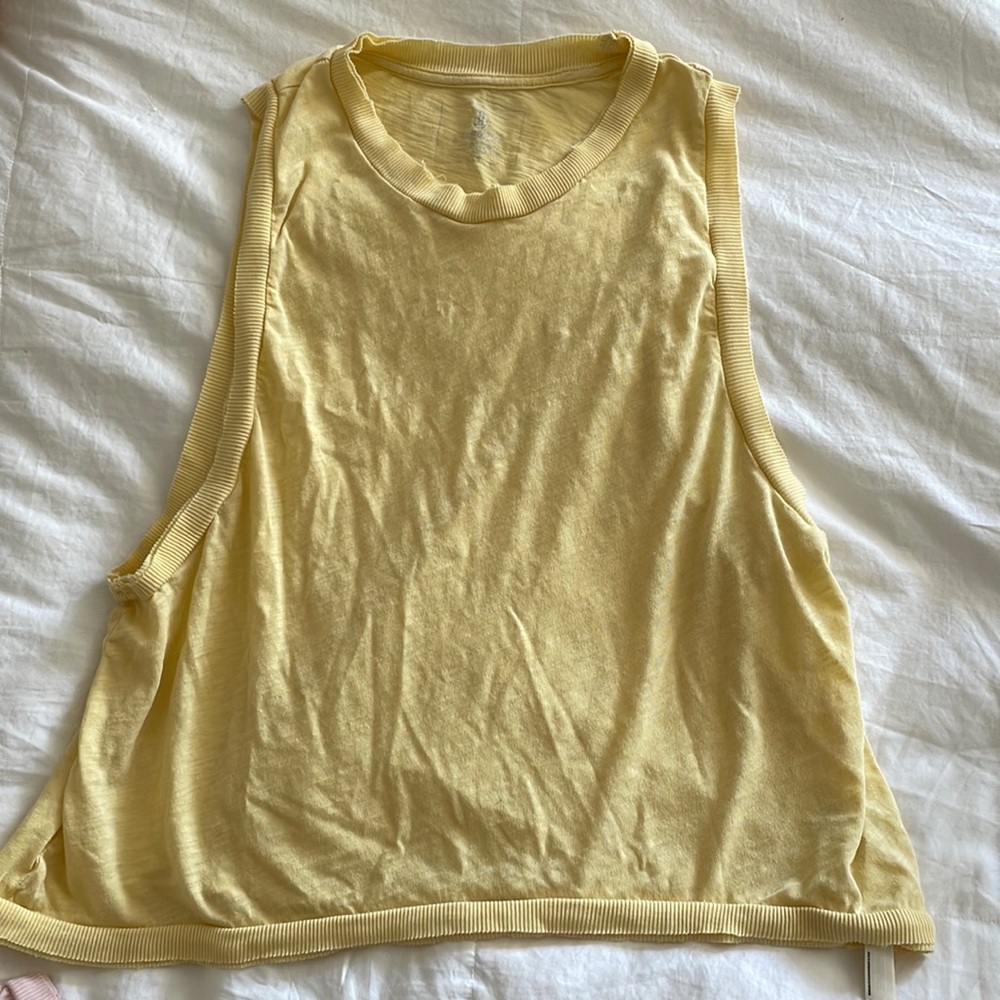 Free people love tank yellow, size S